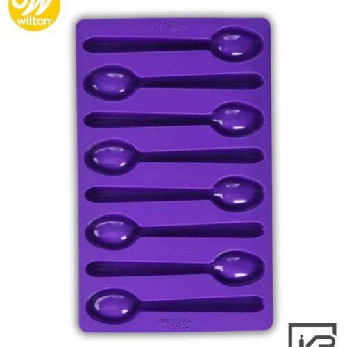 MOLDE DE SILICON CUCHARA MORADO WILTON