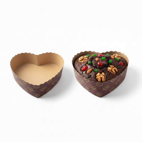 MOLDE PARA TORTA NEGRA CORAZON 100GR 10UND