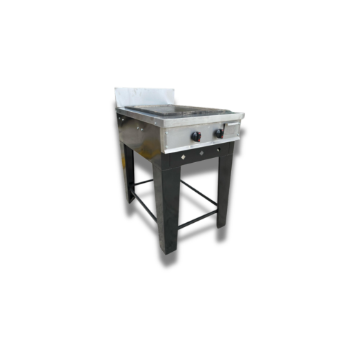 PLANCHA A GAS 50X50CM C/PERILLAS 4/PATAS AEC