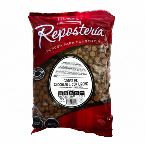 GOTAS CHOCOLATE DE LECHE ST MORITZ
