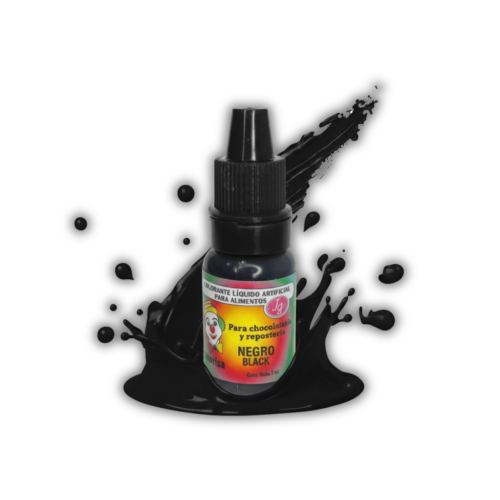 NEGRO 7ML COLORANTE LIQUIDO PAYASITO