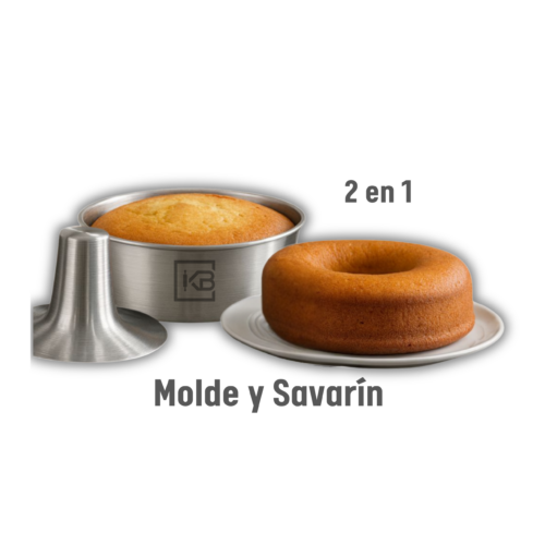 MOLDE 2EN1 16X10CM + SAVARIN ALUMINIO REDONDO