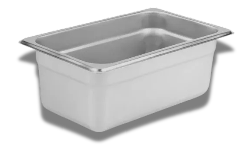 BANDEJA 1/4 ACERO INOXIDABLE 26.5X16X15CM CONTIHOME