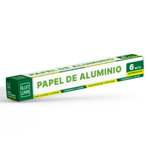 PAPEL ALUMINIO 6MTS X 30CM CAJA ALUMWARE
