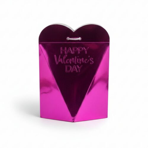 CAJITA COTILLON SAN VALENTIN METALIZADA 13.1X17.1X9.2CM