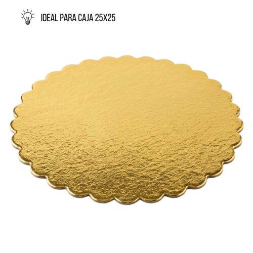 DISCO #10/25CM DORADO NACIONAL