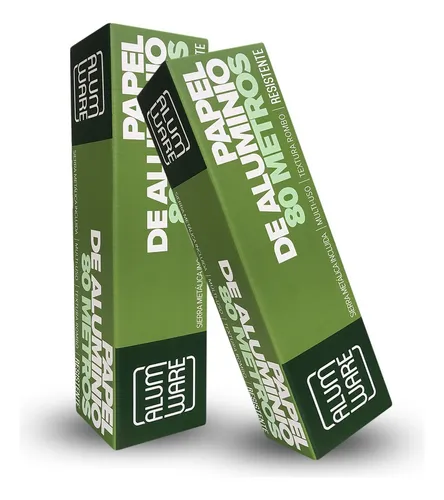 PAPEL ALUMINIO MULTI-USO 80MTS X 30CM ALUMWARE