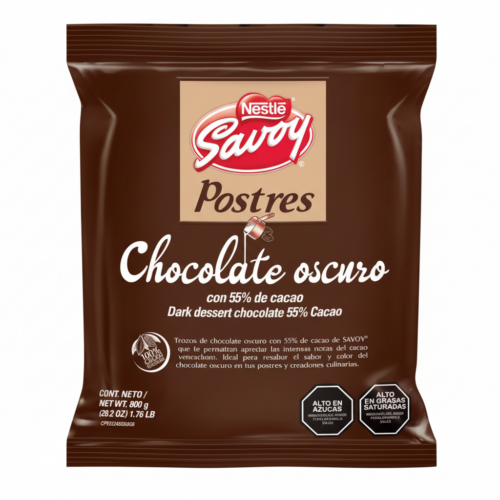 TROCEADO 55% SAVOY CHOCOLATE POSTRE 800GR