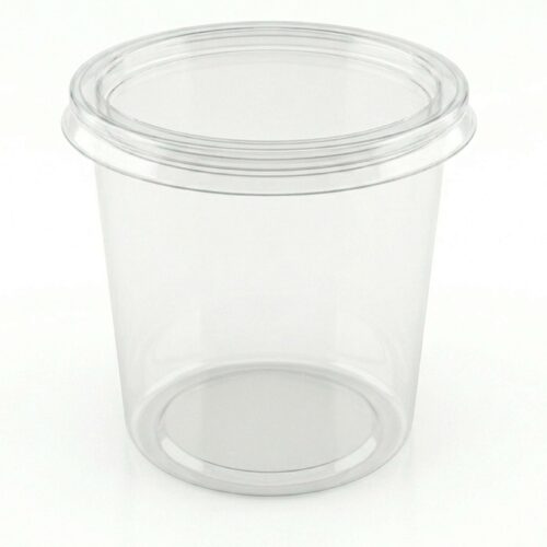 TINA YOGURT TRANSPARENTE 24OZ C/TAPA 10UND