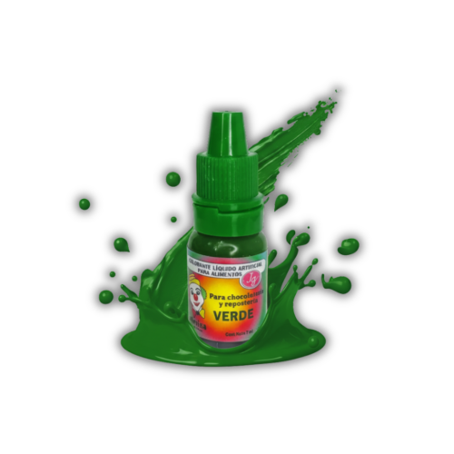 VERDE 12ML COLORANTE LIQUIDO PAYASITO