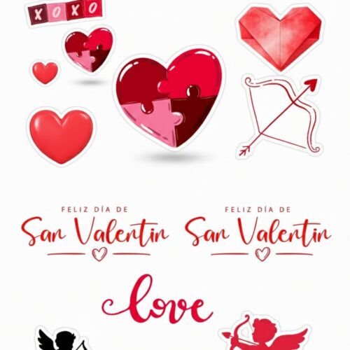 STICKERS SAN VALENTIN UND DISEÑOS VARIOS