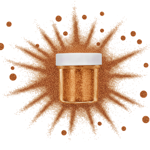 ESCARCHA COBRE POTE PEQUEÑO NACIONAL