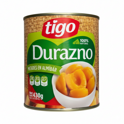 MELOCOTONES EN ALMIBAR 830GR TIGO