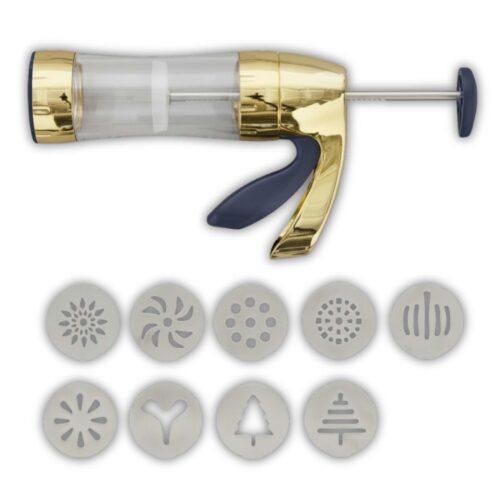 PRENSA PARA GALLETA DORADA 10 DISCOS WILTON