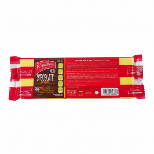 TABLETA CHOCOLATE BLANCO 500GR ST MORITZ