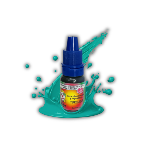 TURQUESA 7ML COLORANTE LIQUIDO PAYASITO