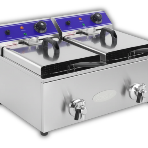 FREIDORA ELECTRICA DOBLE INDUSTRIAL 220V/3000W 6+6L