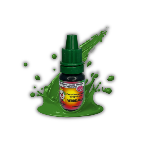 VERDE AGUA 7ML COLORANTE LIQUIDO PAYASITO