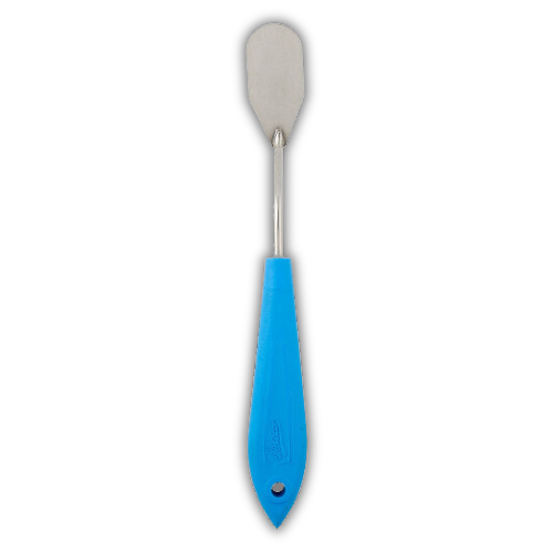 ESPATULA TIPO PALETA MANGO AZUL 5CM ATECO