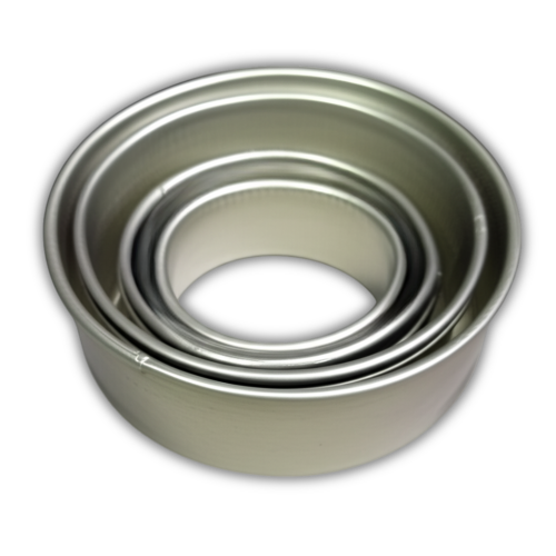 KIT CORTADORES DE ALUMINIO REDONDOS 4UND 6/4/3/2X4CM