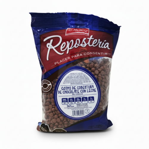 GOTAS COBERTURA LECHE ST MORITZ