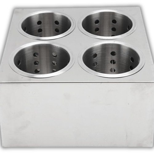 SOPORTE 4 CAVIDADES + CILINDRO PORTA CUBIERTOS WINCO